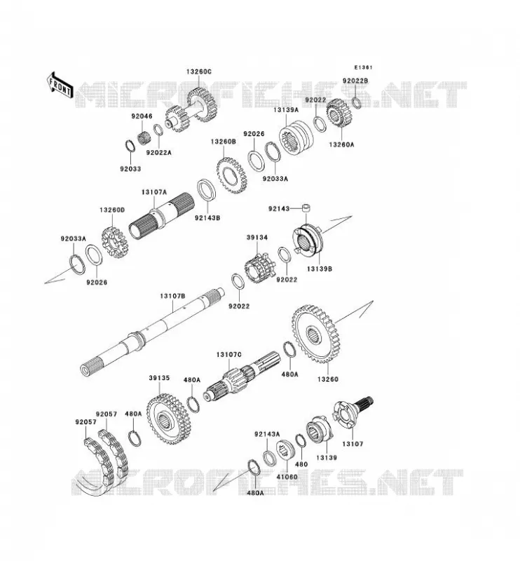 TRANSMISSION Kawasaki SSV 950 2008 MULE 3010 DIESEL 4X4  KAF950D8F