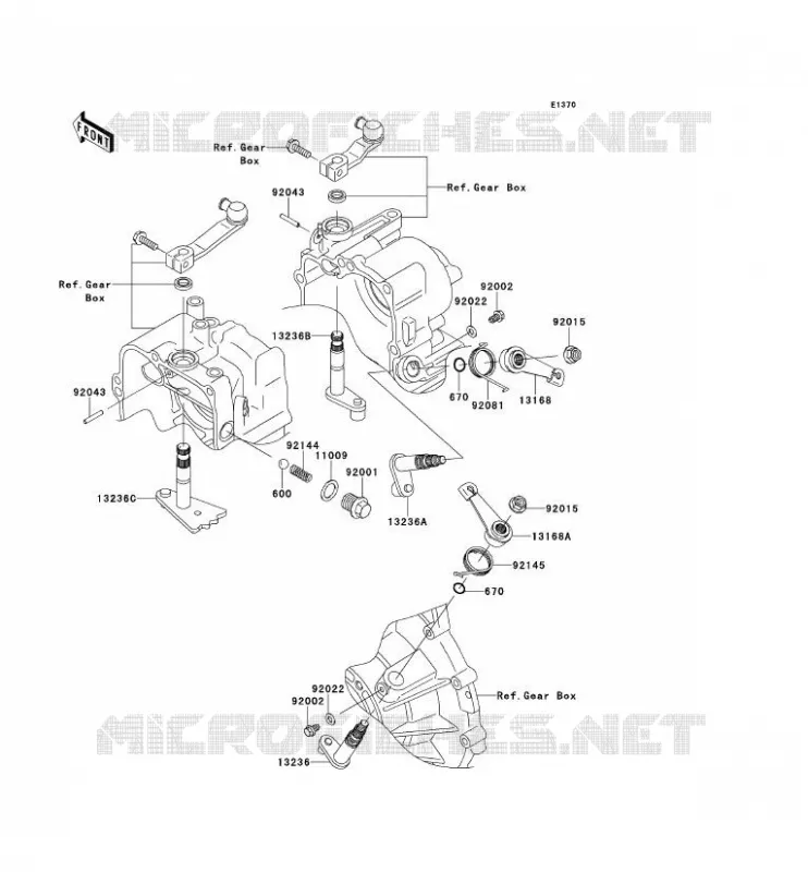 SELECTEUR Kawasaki SSV 950 2011 MULE 4010 DIESEL 4X4  KAF950FBF