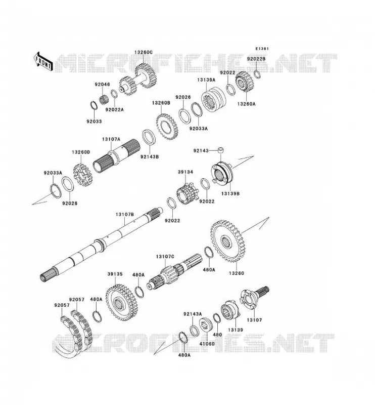 TRANSMISSION Kawasaki SSV 950 2011 MULE 4010 DIESEL 4X4  KAF950FBF