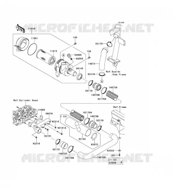 FILTRE A AIR Kawasaki SSV 950 2013 MULE 4010 DIESEL 4X4  KAF950FDF