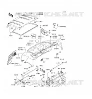 GARDE BOUE pour Kawasaki MULE 4010 TRANS 4X4 DIESEL 2009