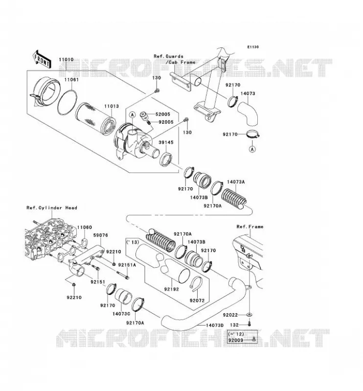 FILTRE A AIR Kawasaki SSV 950 2011 MULE 4010 TRANS 4X4 DIESEL  KAF950GBF