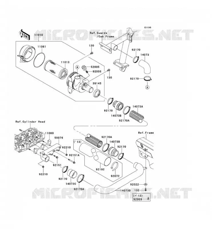 FILTRE A AIR Kawasaki SSV 950 2013 MULE 4010 TRANS 4X4 DIESEL  KAF950GDF