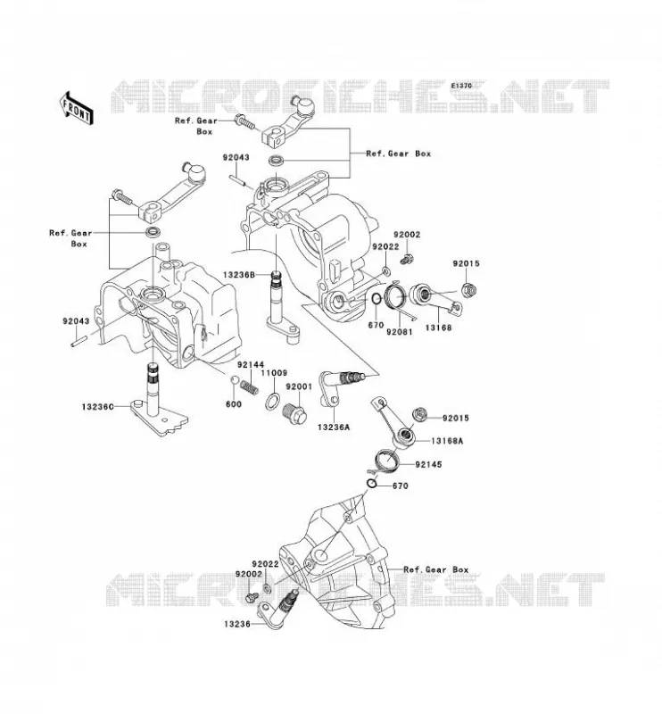 SELECTEUR Kawasaki SSV 950 2013 MULE 4010 TRANS 4X4 DIESEL  KAF950GDF