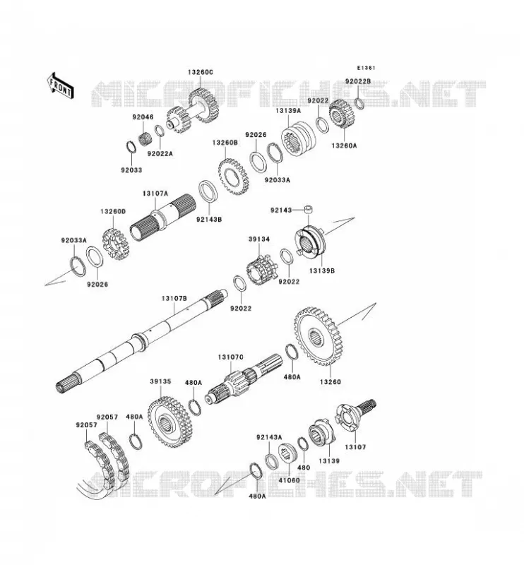 TRANSMISSION Kawasaki SSV 950 2010 MULE 4010 TRANS 4X4 DIESEL  KAF950HAF