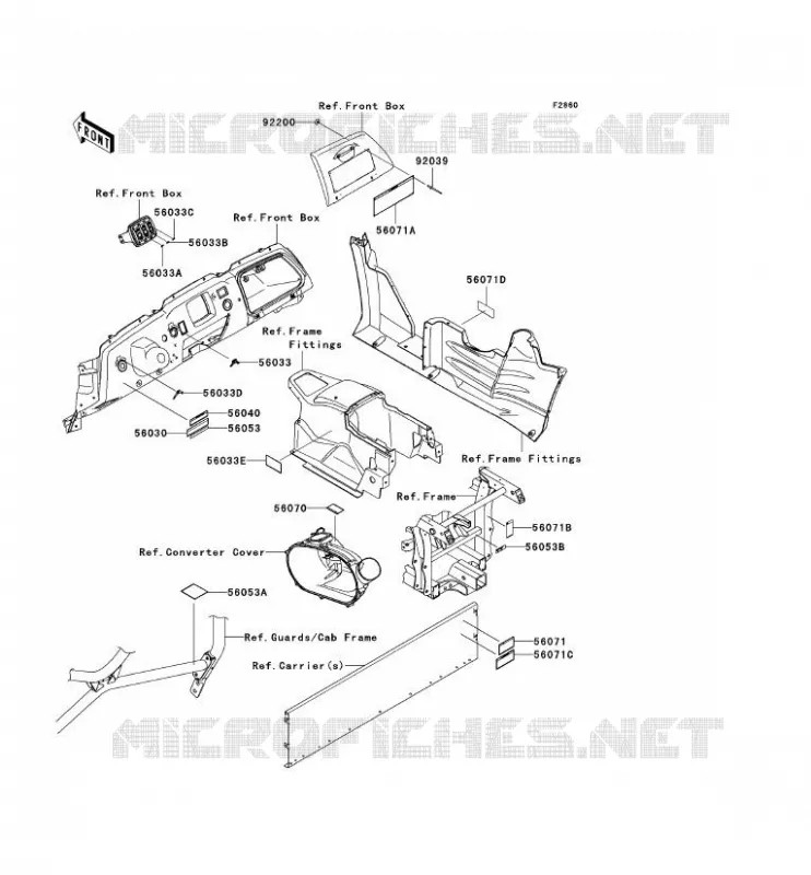 LABEL Kawasaki SSV 750 2008 TERYX 750 4X4  KRF750B8F