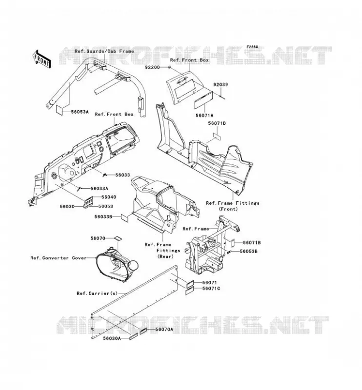 LABEL Kawasaki SSV 750 2008 TERYX 750 4X4 LE  KRF750C8F