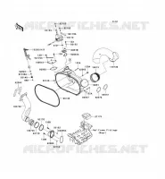 COUVERCLE CONVERTISSEUR pour Kawasaki TERYX 750 4X4 SPORT 2009