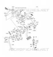 PEDALE DE FREIN/LEVIER ACCELERATEUR pour Kawasaki TERYX 750 4X4 SPORT 2009