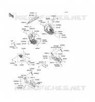 PIECE DE CADRE(AVANT) pour Kawasaki TERYX 750 4X4 SPORT 2009