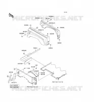 GARDE BOUE ARRI&Egrave;RE pour Kawasaki TERYX 750 FI 4X4 2011