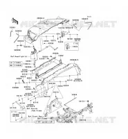 GARDE BOUE AVANT pour Kawasaki TERYX 750 FI 4X4 2011