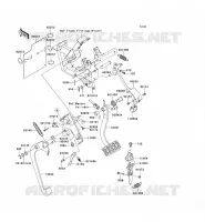 PEDALE DE FREIN/LEVIER ACCELERATEUR pour Kawasaki TERYX 750 FI 4X4 2011