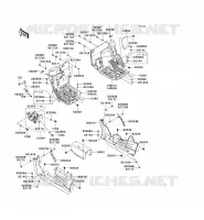 PIECE DE CADRE(AVANT) pour Kawasaki TERYX 750 FI 4X4 2011