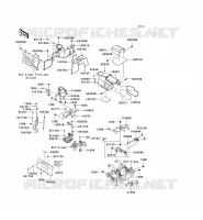 PIECE DE CADRE(ARRI&Egrave;RE) pour Kawasaki TERYX 750 FI 4X4 2013