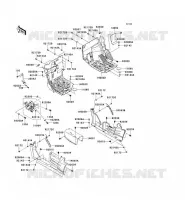 PIECE DE CADRE(AVANT) pour Kawasaki TERYX 750 FI 4X4 2013