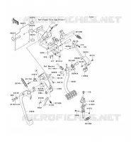 PEDALE DE FREIN/LEVIER ACCELERATEUR pour Kawasaki TERYX 750 FI 4X4 LE 2013