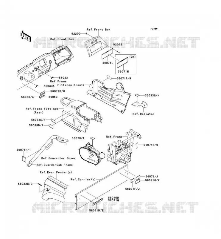 LABEL Kawasaki SSV 750 2013 TERYX 750 FI 4X4 LE  KRF750RDF