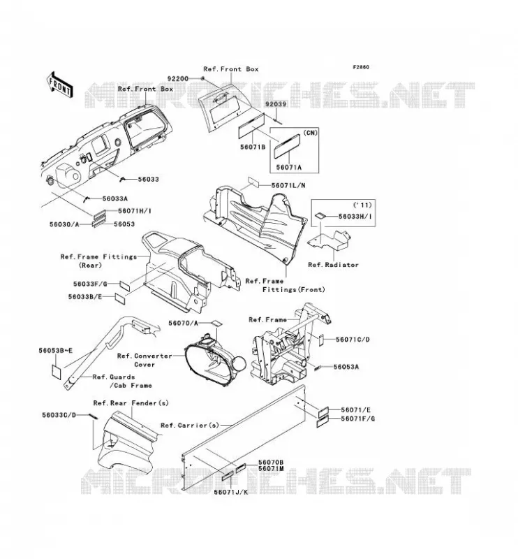 LABEL Kawasaki SSV 750 2010 TERYX 750 FI 4X4 SPORT  KRF750SAF