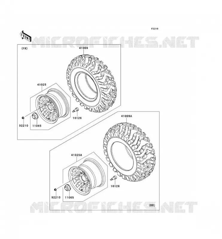 ROUE/PNEUS Kawasaki SSV 750 2012 TERYX 750 FI 4X4 SPORT  KRF750SCSA