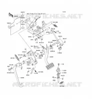 PEDALE DE FREIN/LEVIER ACCELERATEUR pour Kawasaki TERYX 750 FI 4X4 LE 2011