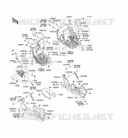 PIECE DE CADRE(AVANT) pour Kawasaki TERYX 750 FI 4X4 LE 2011