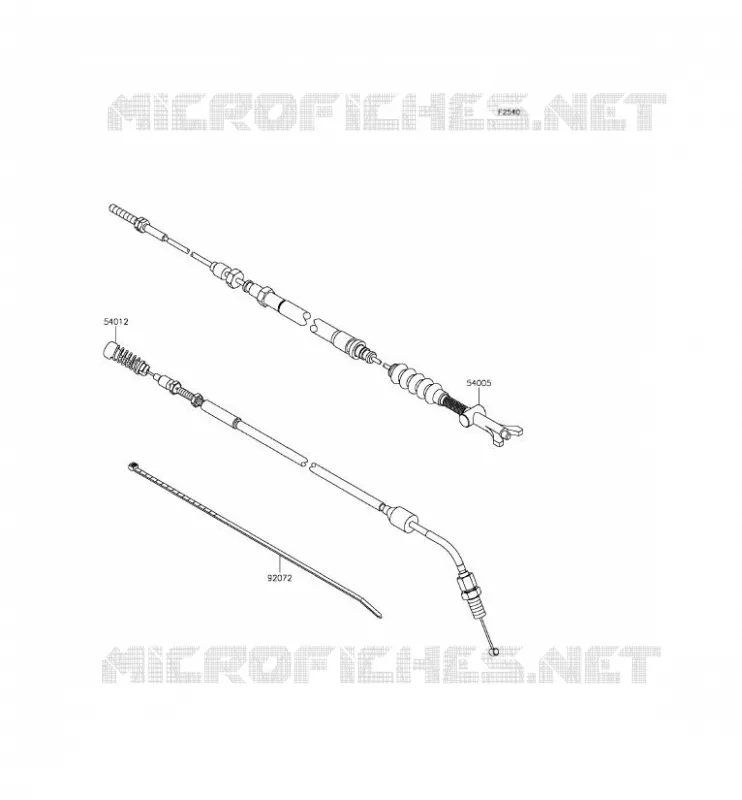 CABLES Kawasaki SSV 800 2014 TERYX  KRF800BEF