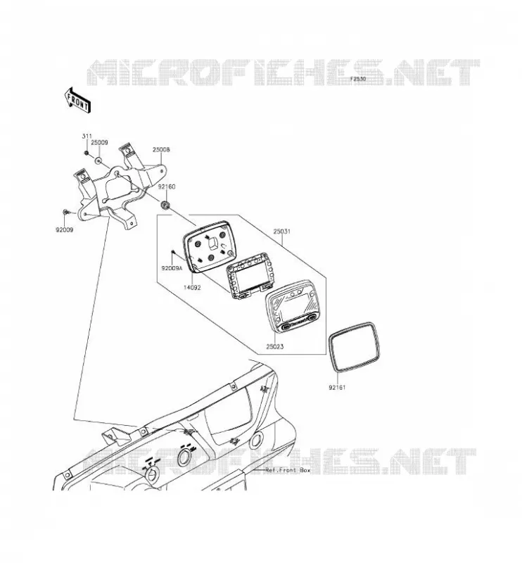 COMPTEURS Kawasaki SSV 800 2014 TERYX  KRF800CEF