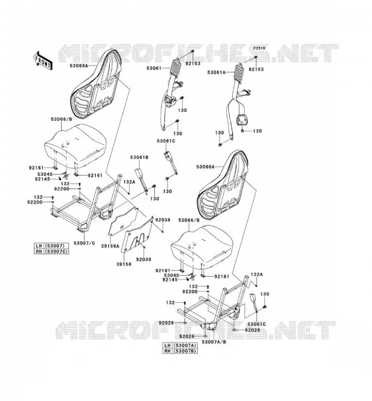 SELLE Kawasaki SSV 750 2012 TERYX 4 750 4X4  KRT750ACF