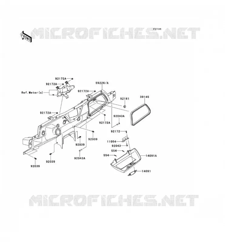 BOITE AVANT Kawasaki SSV 750 2013 TERYX 4 750 4X4  KRT750ADF