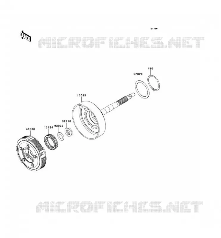 EMBRAYAGE Kawasaki SSV 750 2013 TERYX 4 750 4X4  KRT750ADF