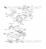 GARDE BOUE ARRI&Egrave;RE pour Kawasaki TERYX 4 750 4X4 EPS 2012