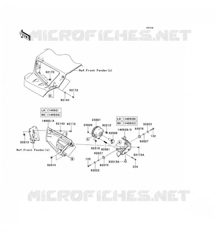 OPTIQUE(S) Kawasaki SSV 750 2012 TERYX 4 750 4X4 EPS  KRT750BCF