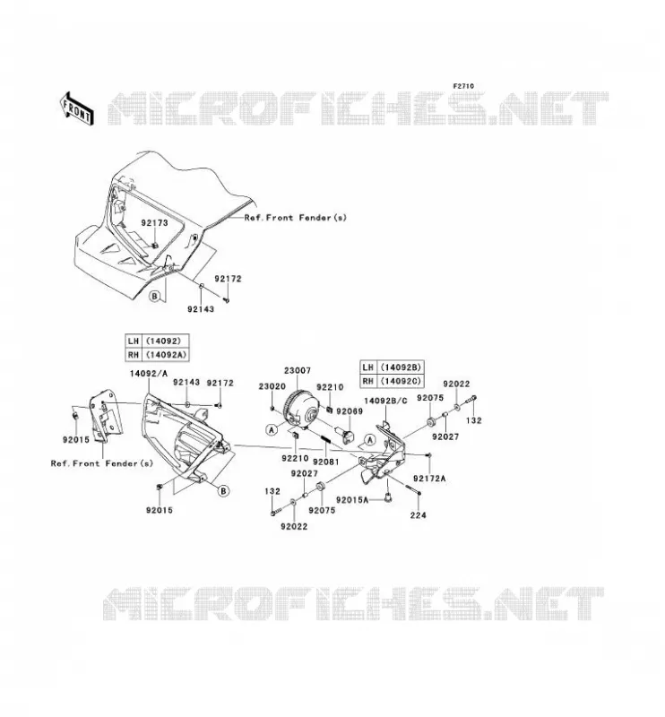 OPTIQUE(S) Kawasaki SSV 750 2013 TERYX 4 750 4X4 EPS  KRT750BDF
