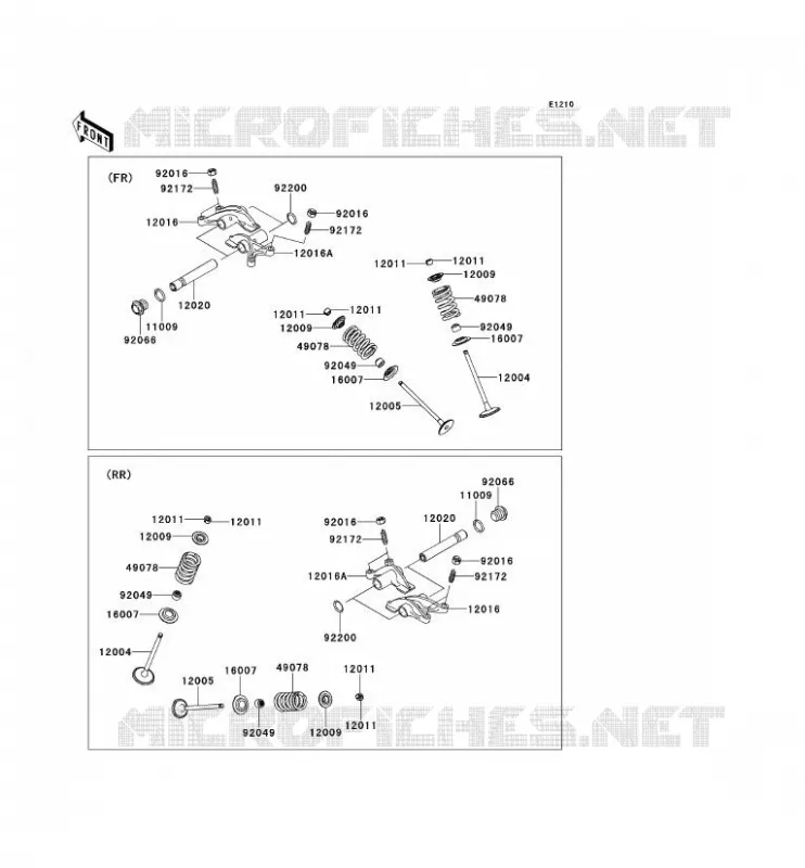 SOUPAPE Kawasaki SSV 750 2013 TERYX 4 750 4X4 EPS  KRT750BDF