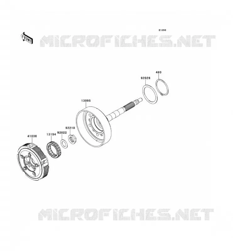 EMBRAYAGE Kawasaki SSV 750 2012 TERYX 4 750 4X4 EPS LE  KRT750CCF