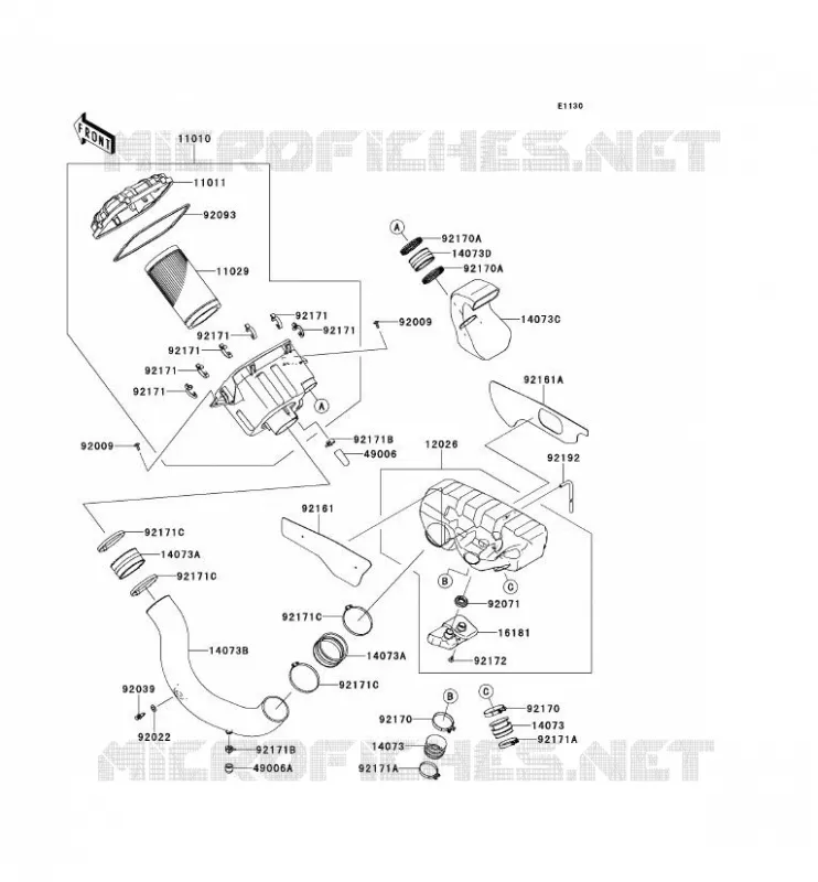 FILTRE A AIR Kawasaki SSV 750 2012 TERYX 4 750 4X4 EPS LE  KRT750CCF