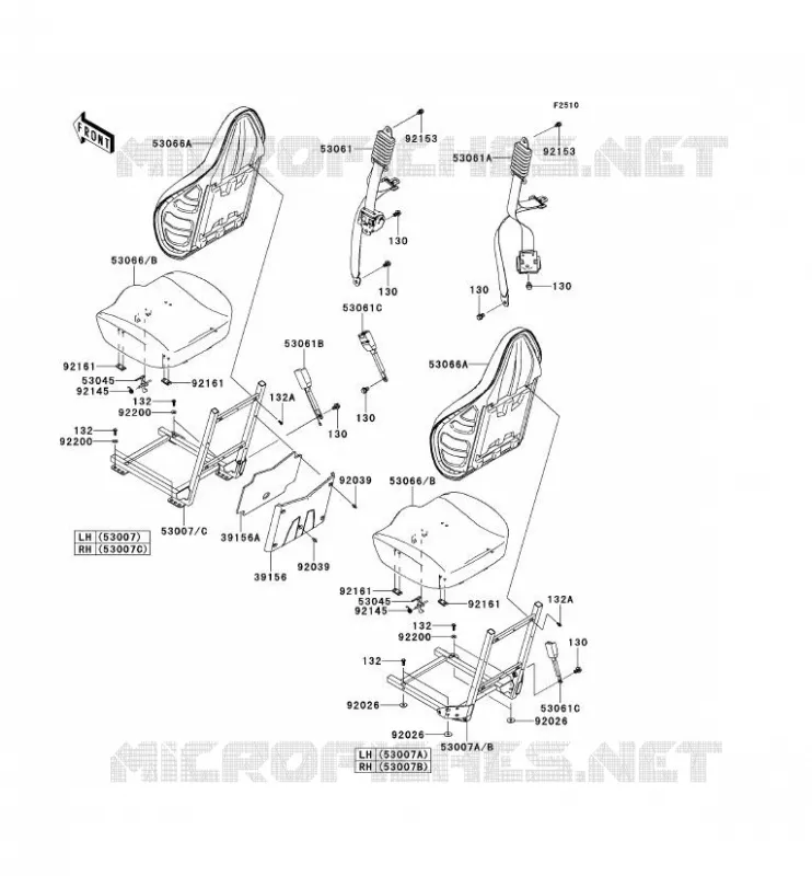 SELLE Kawasaki SSV 750 2013 TERYX 4 750 4X4 EPS LE  KRT750CDF