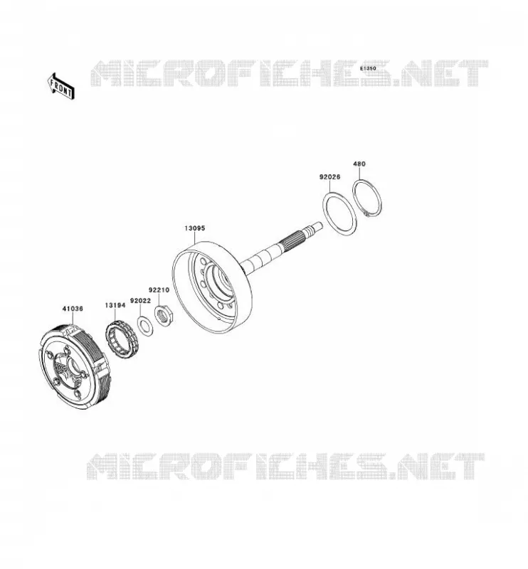 EMBRAYAGE Kawasaki SSV 800 2014 TERYX 4  KRT800CEF