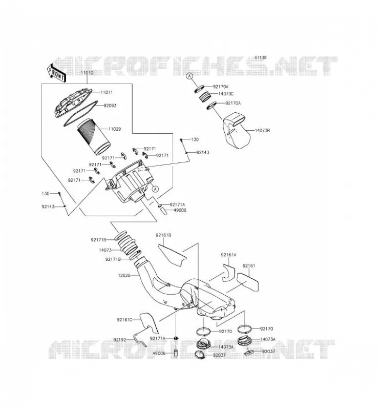 FILTRE A AIR Kawasaki SSV 800 2015 TERYX 4  KRT800CFF