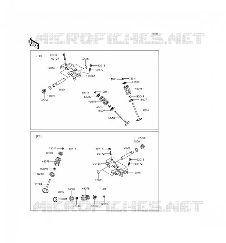 SOUPAPE Kawasaki SSV 800 2015 TERYX 4  KRT800CFF