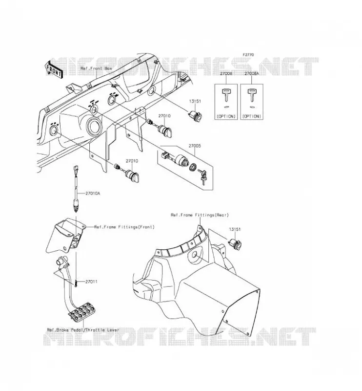 CONTACTEUR Kawasaki SSV 800 2015 TERYX 4  KRT800CFF