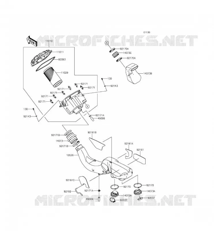 FILTRE A AIR Kawasaki SSV 800 2015 TERYX 4  KRT800CFF