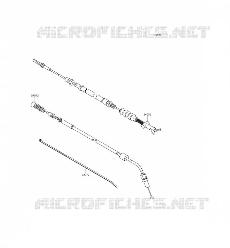 CABLES Kawasaki SSV 800 2015 TERYX 4  KRT800CFF