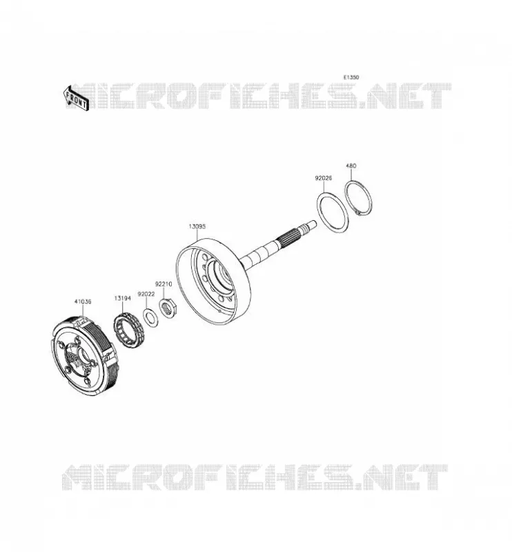 EMBRAYAGE Kawasaki SSV 800 2015 TERYX 4  KRT800CFF