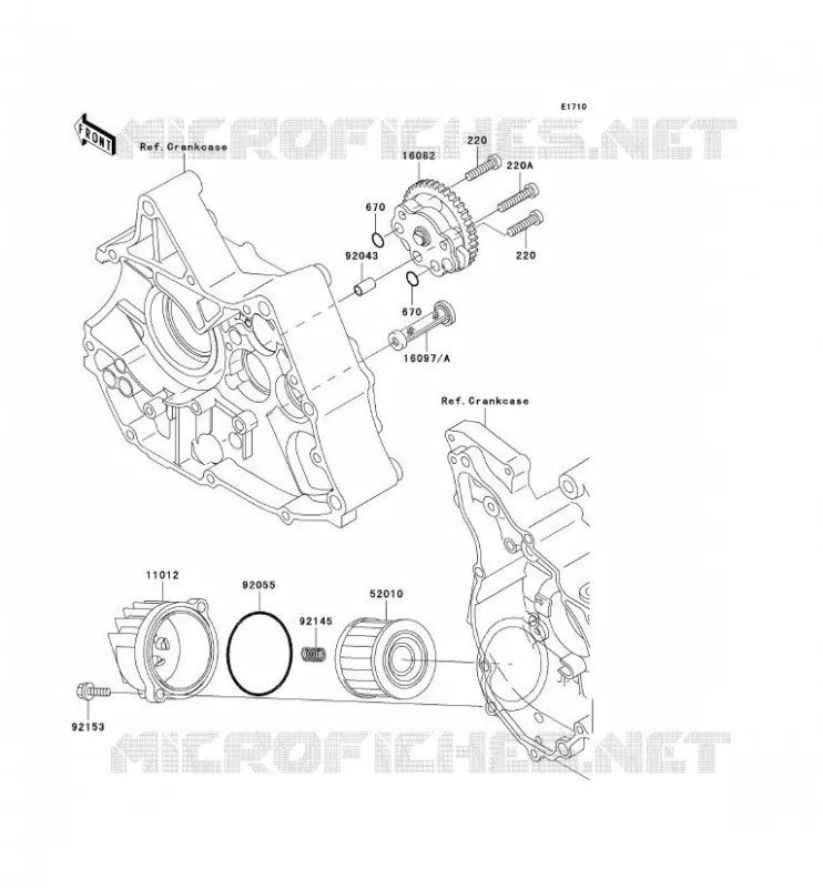 POMPE A HUILE Kawasaki TOUT-TERRAIN 110 2003 KLX110  KLX110-A2