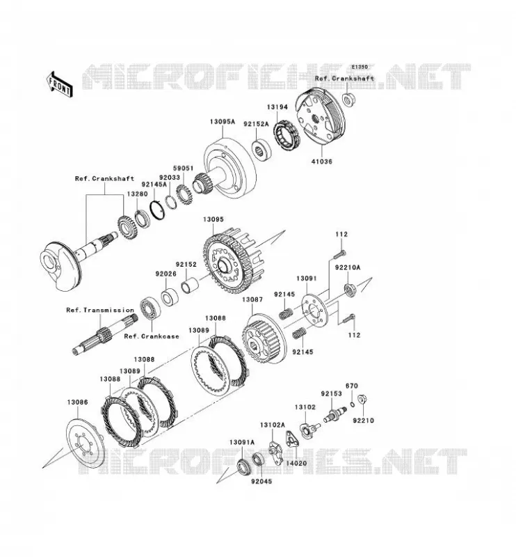 EMBRAYAGE Kawasaki TOUT-TERRAIN 110 2006 KLX110  KLX110A6F