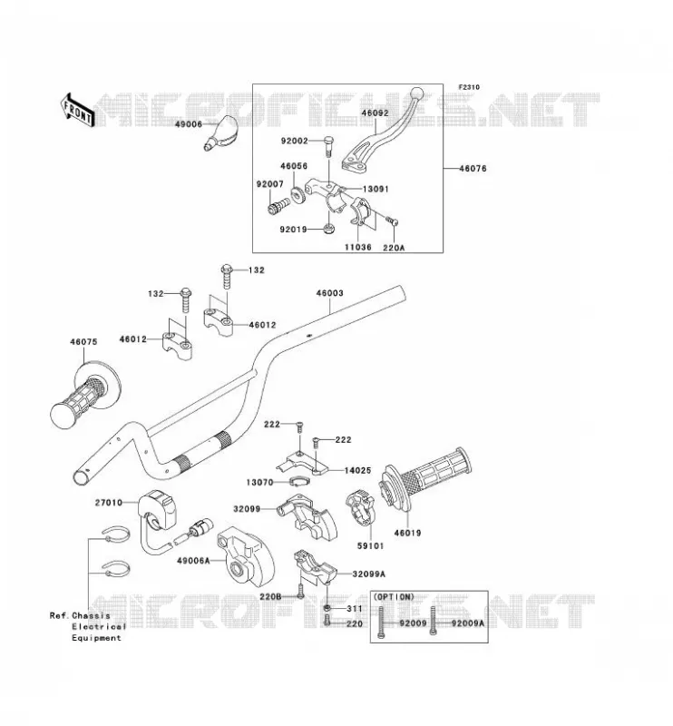 GUIDON Kawasaki TOUT-TERRAIN 110 2006 KLX110  KLX110A6F