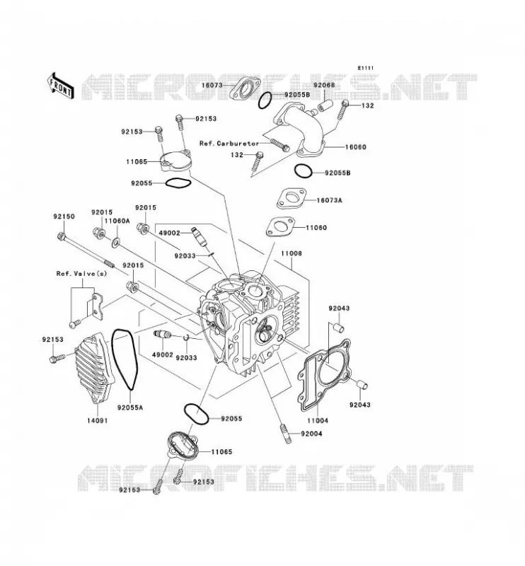 CULASSE Kawasaki TOUT-TERRAIN 110 2008 KLX110  KLX110A8F