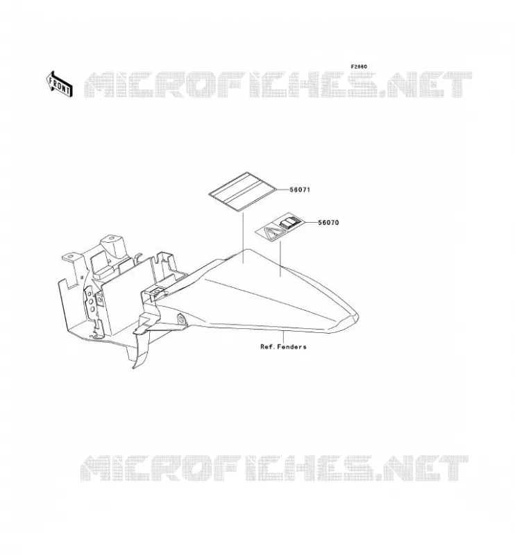 LABEL Kawasaki TOUT-TERRAIN 110 2012 KLX110  KLX110CCF
